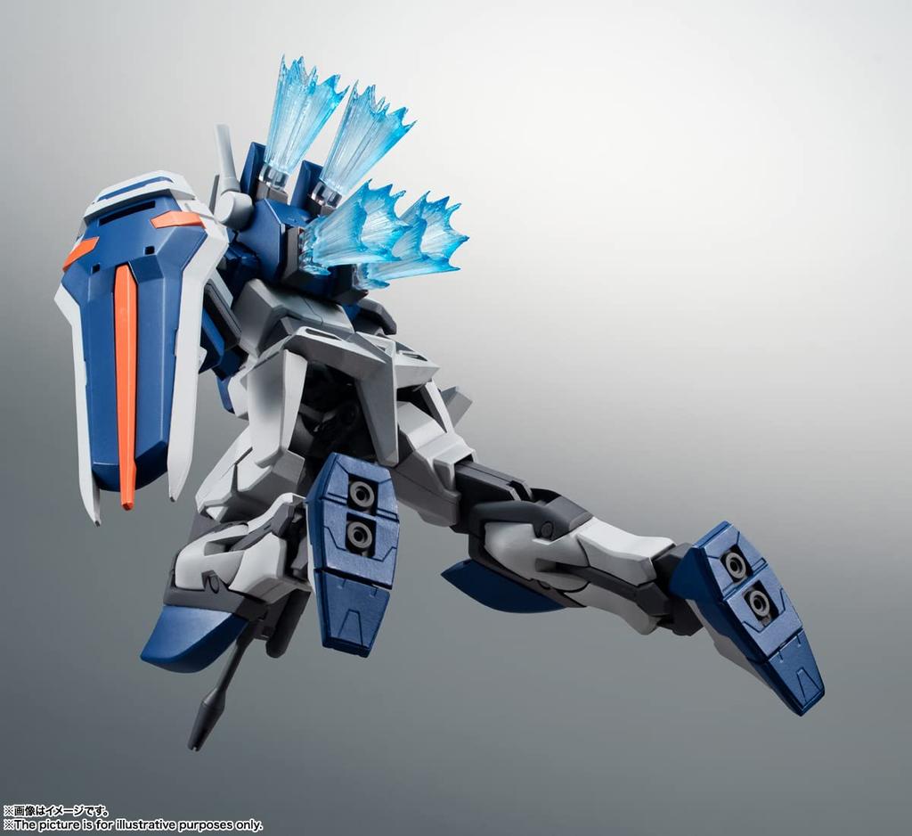 TAMASHII NATIONS ROBOT Spirits Mobile Suit Gundam SEED Duel Gundam 125mm malovaná pohyblivá figurka GAT-X102 ver. ANIME. Cca. PVC a ABS