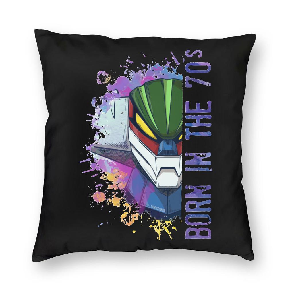 Goldrake Ufo Robot Grendizer Pillowcase Soft Polyester Cushion Cover Decorations Pillow Case Cover Home Square 40*40Cm