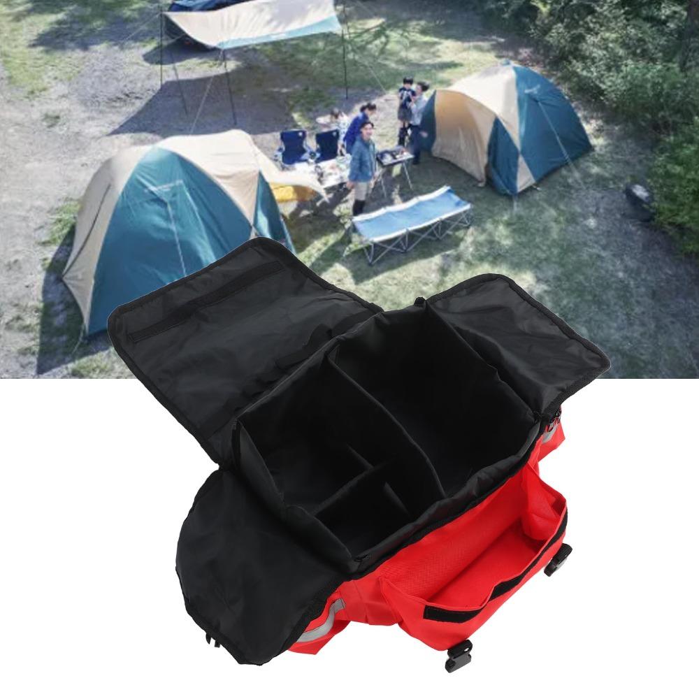 Large Capacity First Responder Bag Reflective Striping Fire Gear Bag Durable Emergency Bag Hiking
