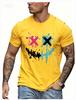 Summer Unisexs Cotton Casual Loose Size Graphic Line Print Round Neck Short Sleeve Tshirt Top Moisture Wicking Breathable Tshirt