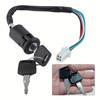 1PC Universal Motorcycle Ignition Switch Key with Wire – for ATV, Motorbike, Start Switch & Door Lock Accessories