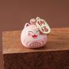 Bring Wealth Lucky Cat Keychain Creative Gift Car Bag Pendant Key Chain Cat Bells Pendant