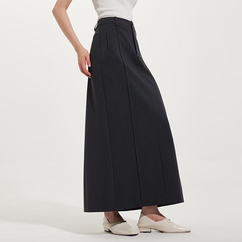 Autumn Winter Slim Fit Slit Midi Skirt