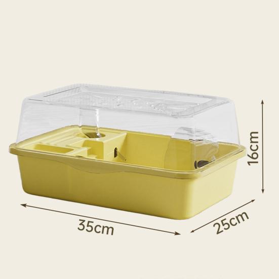 Cușcă mare pentru hamsteri Cuști cu deschidere pentru cobai cu sticlă de apă Roată de exercițiu Strat dublu Animale mici Casă de joacă pentru iepurași, șoareci, arici