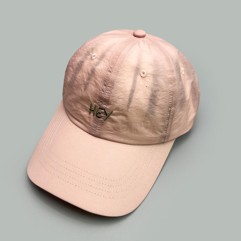 Schnelltrocknende Stickerei Hey Buchstaben Zeigen Gesicht Kleine Baseballkappe Herren- Und Damen-Sonnenschutz Einfache Kappe