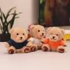 Stuffed Animal Graduation Bear Doll Cute Bear Pendant Doll Cartoon Stuffed Bear Key Ring  Students
