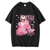 Fashion Summer Y2k T-shirt Bangchan Hyunjin Printed Short Sleeve Women Top Sports for Boys Girls Fan Gift