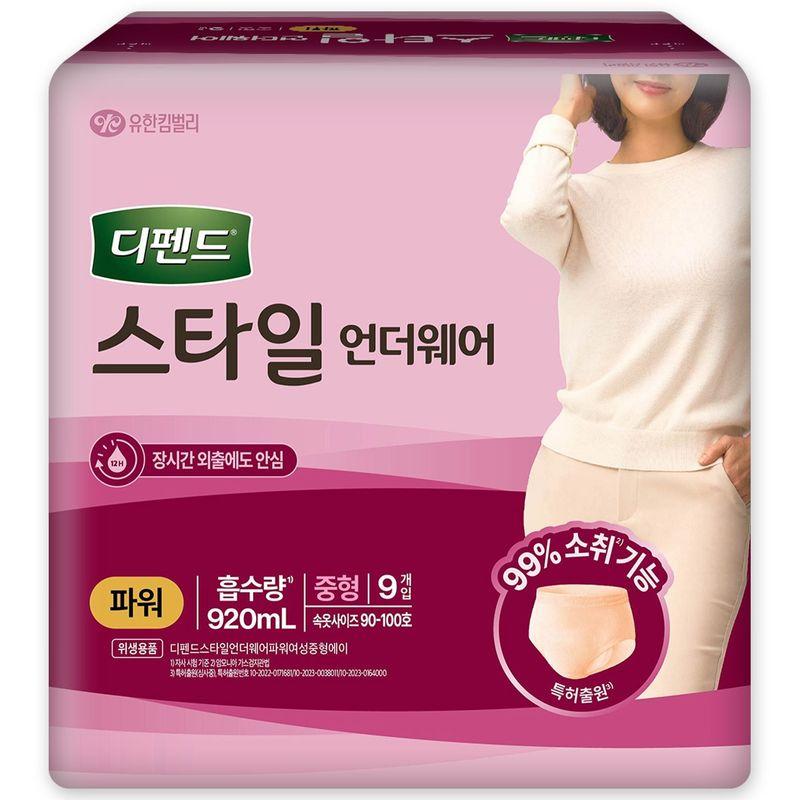 Depend Style Underwear Power Medium 9ct X 4