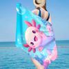 Fantasy Axolotl Moon Night Sky Beach Towel, Super Soft Microfiber, Gift for Her/Him, Birthday, for Pool, Beach, Travel, Home Decor Fan gifts