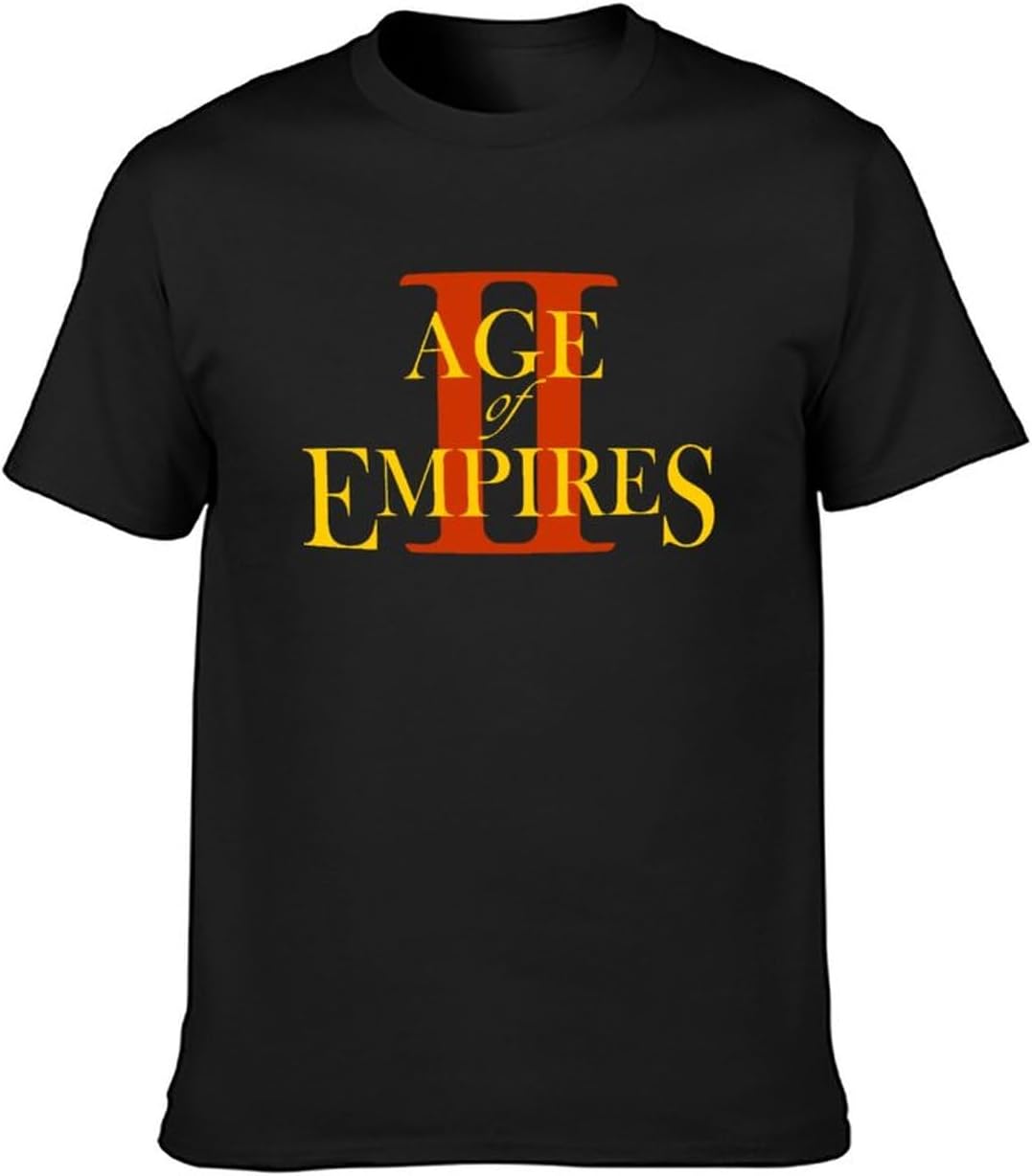 Age of Empires Ii T Shirt Printed Black Graphic Top Tee for Men 4XL чёрный