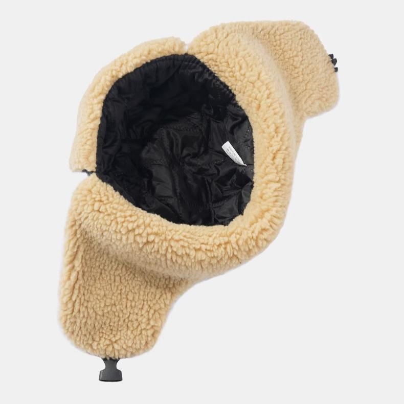 Lei Feng Mütze für Damen und Herren, Winter, Retro, trendig, für das Reiten von Elektrofahrrädern, Ohrenschutz, warme Baumwollmütze, Pilotenmütze, Motorradmütze