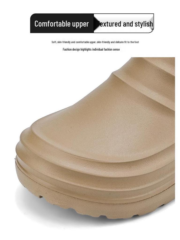 Men's Waterproof Non-Slip Black Leather Chef Shoes - Oil-Proof, Wear-Resistant, Soft Sole Slip-On for Kitchen Work