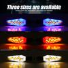 1 Pair Heartbeat Design Motorcycle Turn Signal Front Rear Blinker Dual Color for Driving Turning Universal Motorcycle Indicator