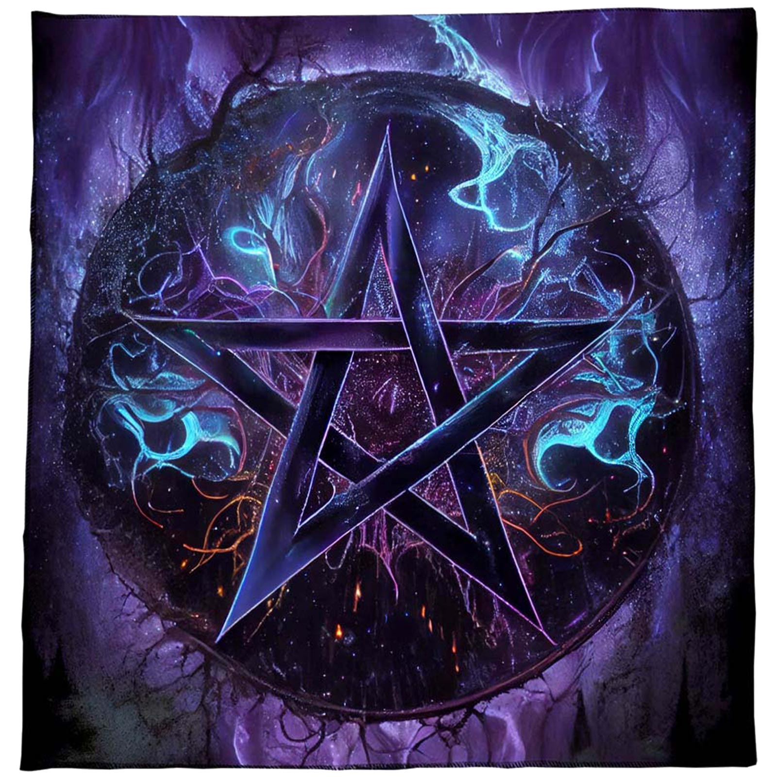 Star Tarot Tablecloth Washable and Wear resistant,Practical Tarot Tablecloth Table Cover for Dining Room Kitchen 50x50cm