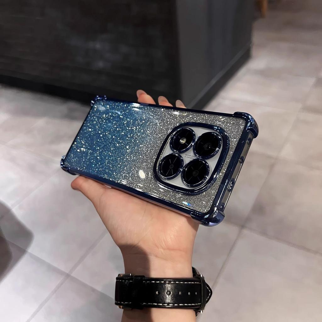 Applicable To Redmi Note11pro Series Glitter Mobile Phone Case, Electroplated Anti-drop Case, Mobile Phone Case with Lens Film