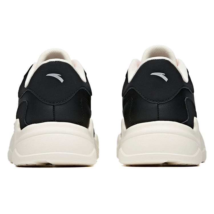 ANTA Chunky Sneakers Women's Low Top Black/Baby Pink/Ivory White 122018880-2