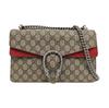 [Pre-Owned] Dionysus Chain Tiger Head Buckle Logo Canvas And Leather Shoulder Bag Small - Good #15E3HF6