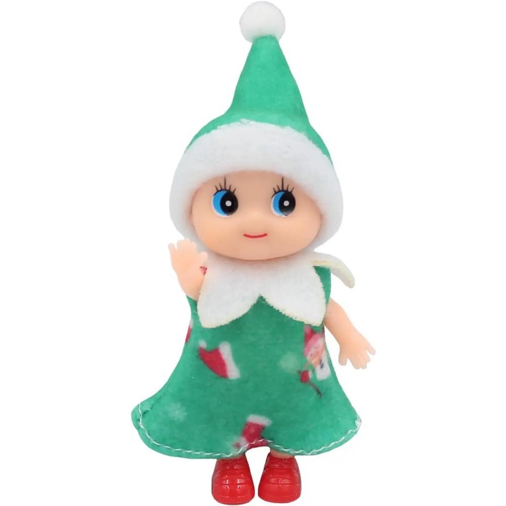 Elf Doll Plush Dolls Elf Tiny Christmas Elves Christmas Novelty Toys Elf Accessories for Girls and Boys Holiday Decorations