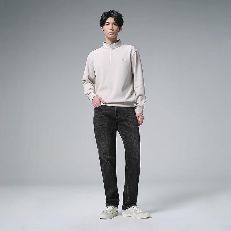 LILANZ Men's Winter Brushed Denim Straight-Leg Jeans