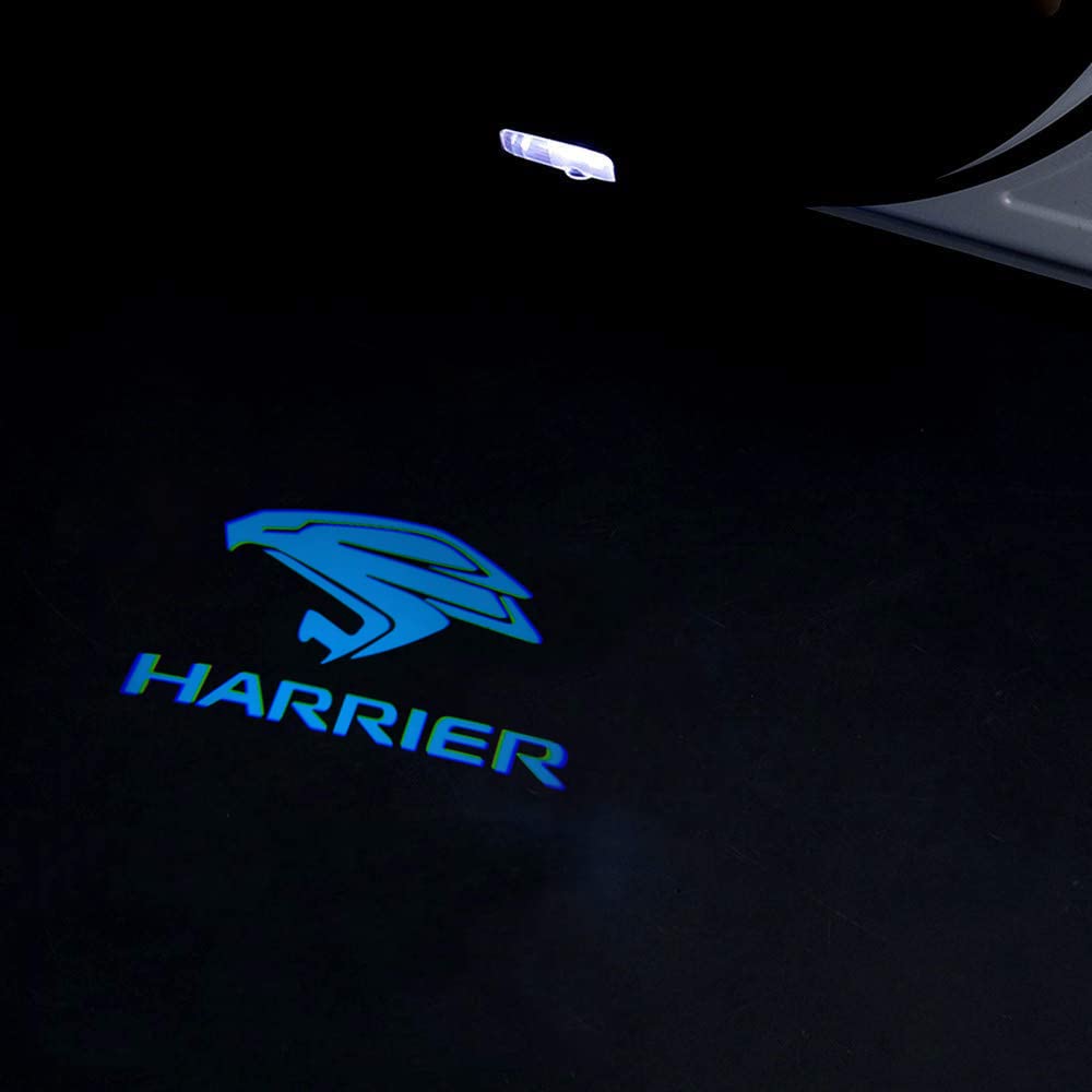 Courtesy Door Welcome Courtesy Laser Logo LED Logo Projection HD Set of Car Courtesy Lights Compatible with Toyota Harrier Series Blue Light, Light,