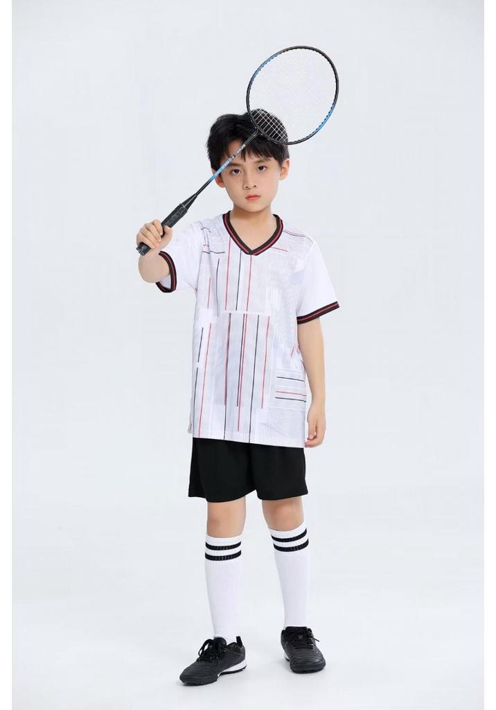 Kids' Sports Jersey & Jump Rope Uniform, Adult Volleyball & Badminton Set for Autumn/Winter.