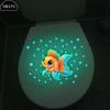 Glow-in-the-Dark Goldfish Bubble Toilet Sticker Creative Self-Adhesive Removable Bathroom Decoration Wall Windows Car Stickers
