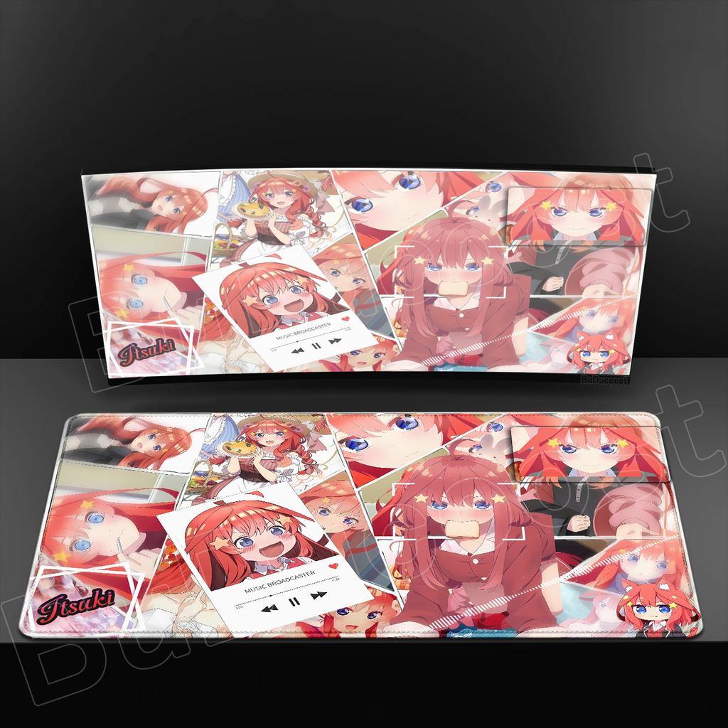 Hd Printing Quintessentials Quintuplets Mouse Pad Computer Gamer Locking Edge NonSlip Mouse Pad Anime Girl Keyboard Pc Desk Pad
