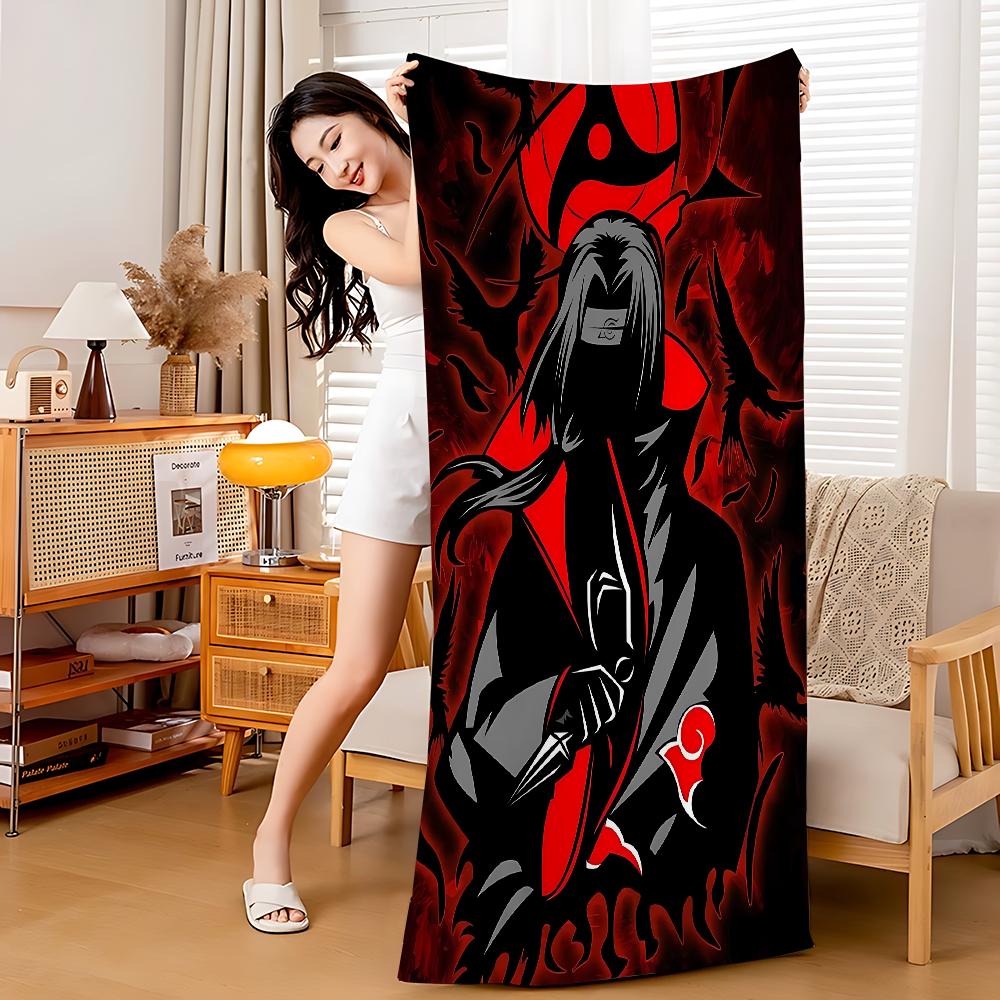 Anime N-Narutos Microfiber Printed Beach Towel Mountain Climbing Yoga Beach Swimming Running Absorbent Soft Towel