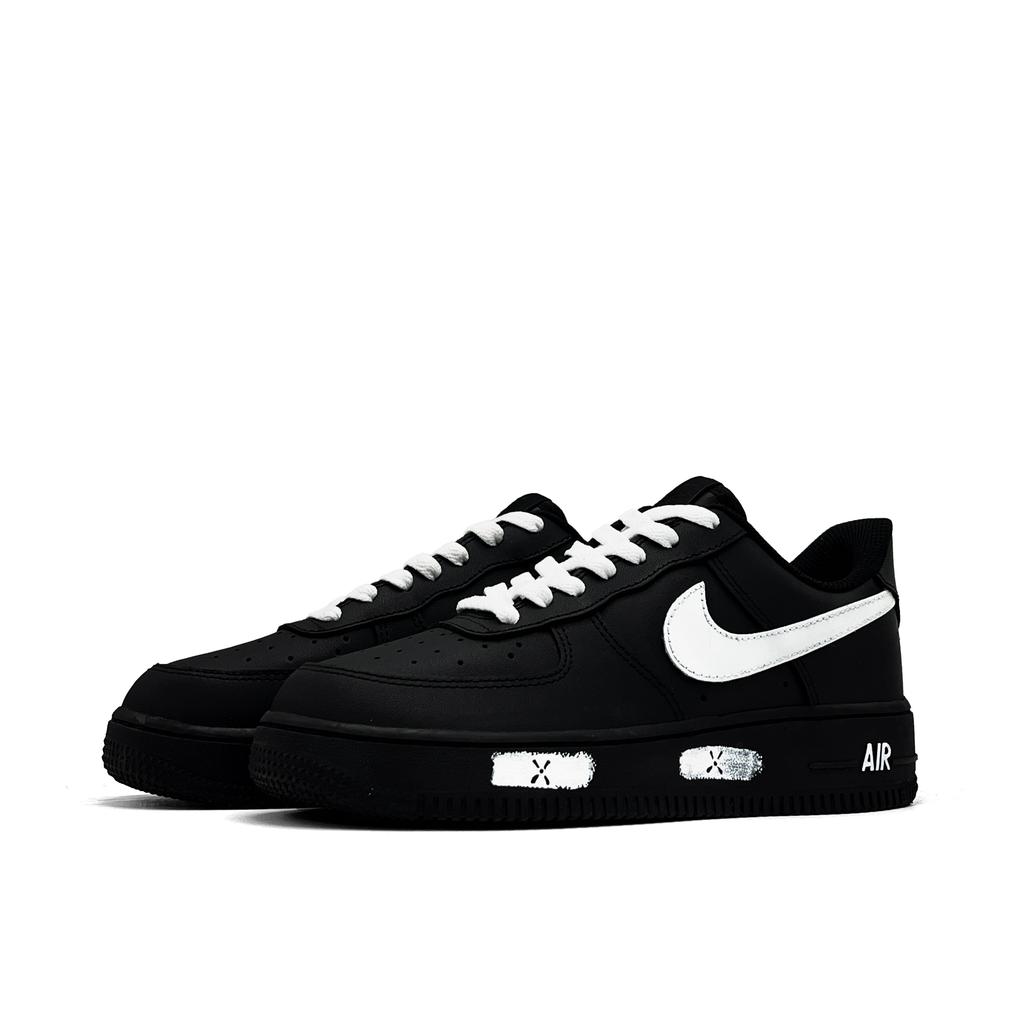 Nike Air Force 1 Paradox Of White 2 Kožené Odolné proti oděru Nízké Skateboardové boty Unisex Černá Bílá CW2288-001(TEAM1615)