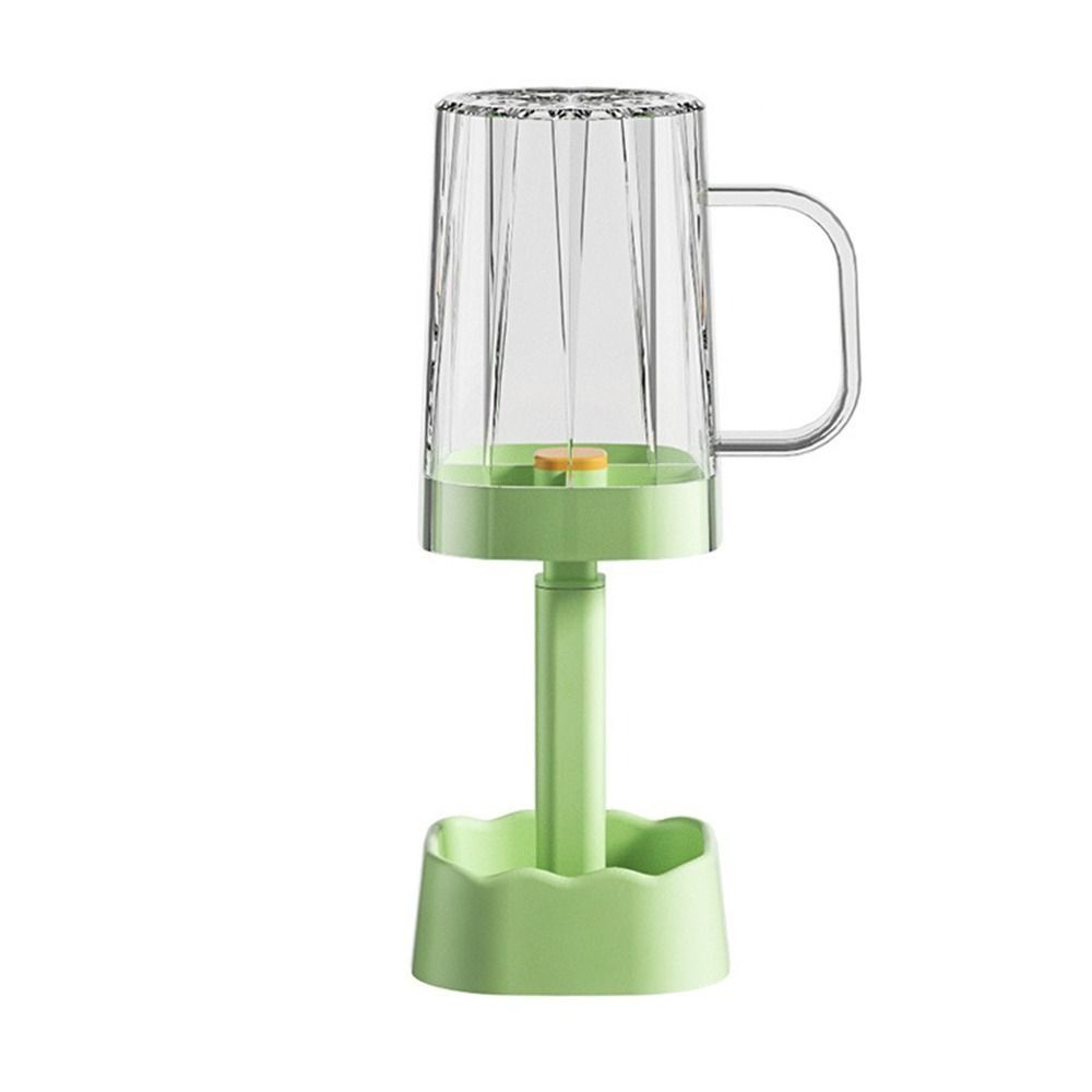 

Пластиковый стакан для полоскания рта большой вместимости, гладкий контейнер для хранения зубных щеток, уход за полостью рта, ванная комната, держатель для зубных щеток, товары для пеших походов и кемпинга зелёный