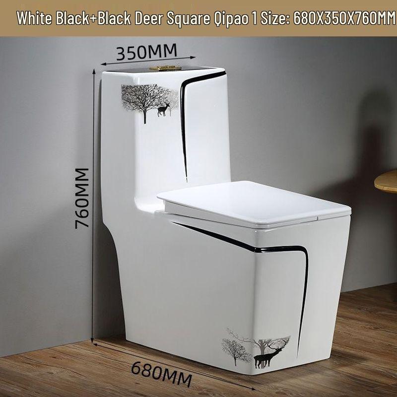 Colorful Anti-odor Water-Saving Ceramic Toilet for Small Bathrooms