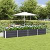 Plant Pot Anthracite 320 X 40 X 45 Cm Steel