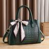 New Fashion Crocodile Pattern Tote Bag,Casual Large Capacity Women Handbag Shoulder Crossbody Bag