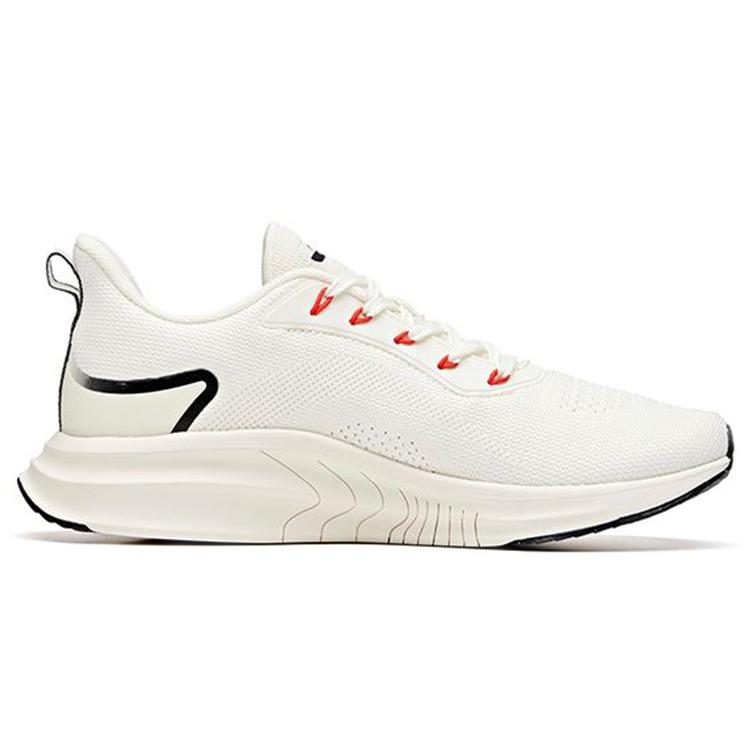Anta Comfortable Cushioning Abrasion Resistant Breathable Low Top Running Shoes Men's White 112035547-3