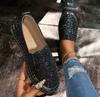Fashion Mocassins À Enfiler Pour Femmes, Baskets En Maille, Décor Biscuits, Chaussures Plates Basses