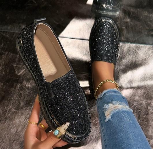 Fashion Mocassins À Enfiler Pour Femmes, Baskets En Maille, Décor Biscuits, Chaussures Plates Basses