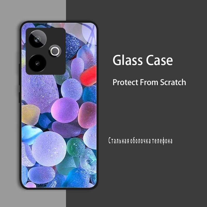 Etui na Realme GT7 5G RMX5061 Etui ze szkła hartowanego Twarda obudowa Dla Realme GT 7 Pro GT7 T RealmeGT 7T Etui ochronne Luksusowa Capa