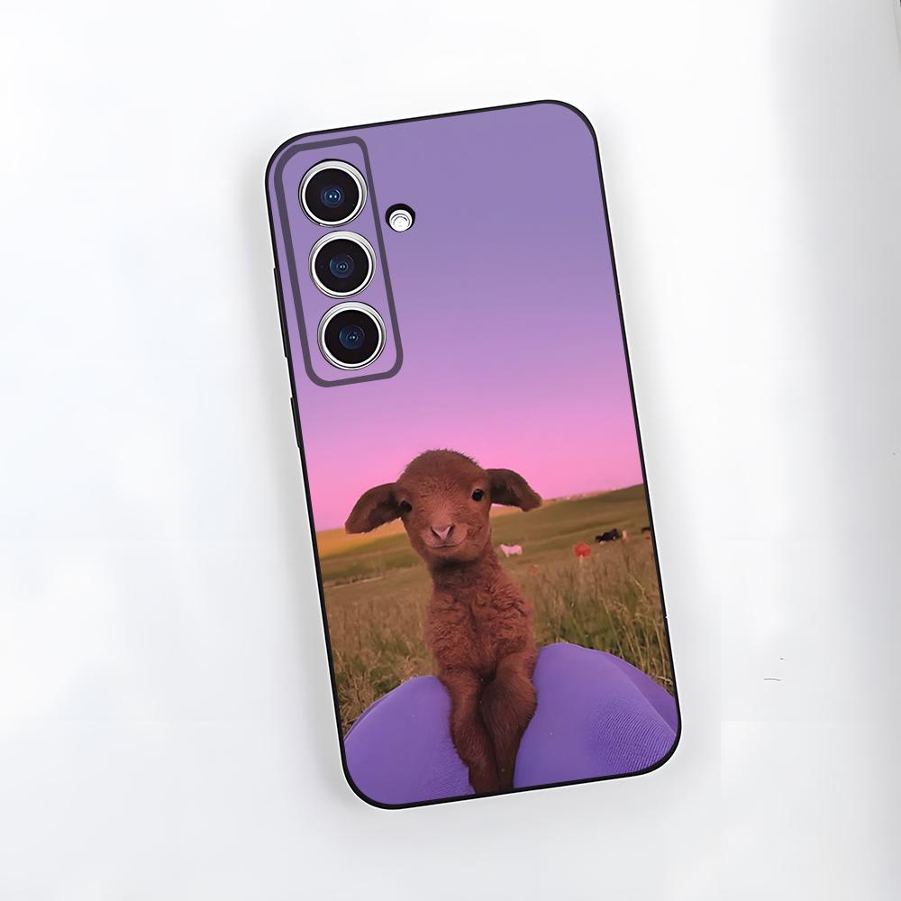 

Cartoon Cute Sheep Phone Case For Samsung S26 S25 Plus S20 S20 Plus S22 Ultra S23 FE S21 Plus S21 Ultra Soft Cover Samsung S21 Ultra