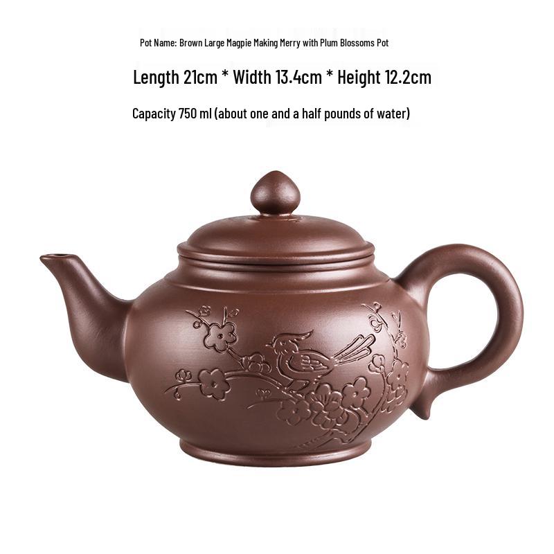 Large Yixing Zisha Handmade Ceramic Teapot for Kung Fu Tea