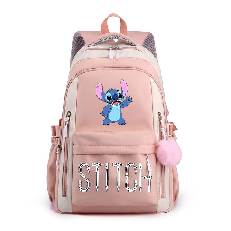 Cartoon Printed Casual Backpack High School Student Large Capacity Backpack