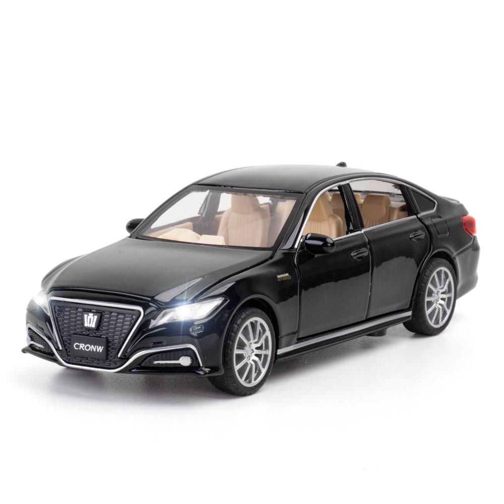 

Масштаб 1/32 Toyota Crown, литая под давлением модель автомобиля, игрушечный автомобиль с откатным механизмом, звуком и светом для детей, коллекция подарков для мальчиков и девочек