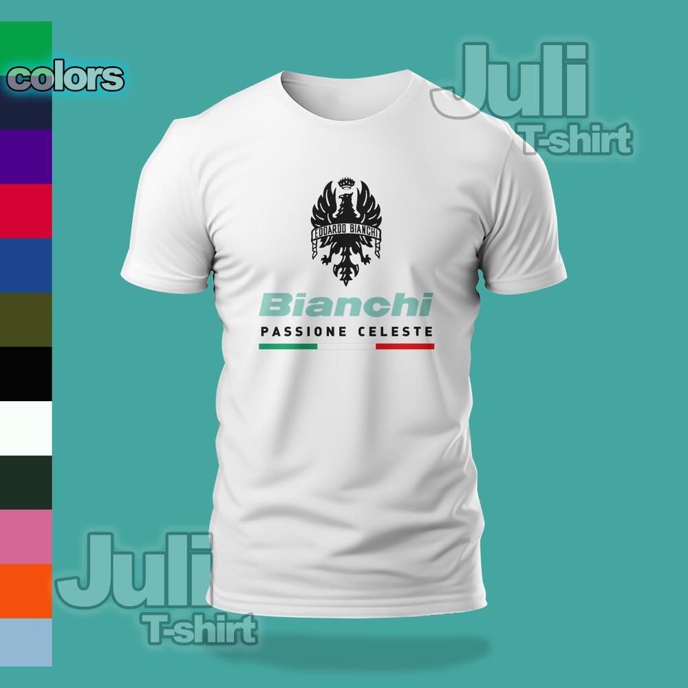 Bianchi Passione Celeste Логотип смешная футболка Размер S-5XL США Унисекс Футболка L