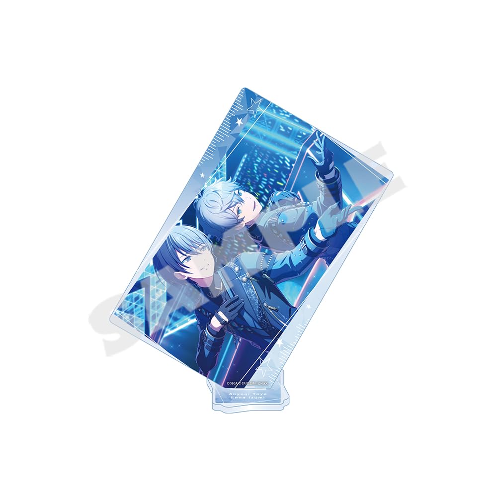 

Project Sekai Colorful Hatsune Miku x Ensemble акриловая подставка от Фумии Аояги и Изуми Сены Сцена! подвиг. Звезды!! В форме карточки синий