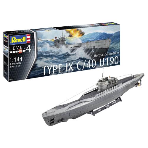 

Revell 1/144 Немецкая подводная лодка Тип IX C/40 Сборный пластиковый набор 05167