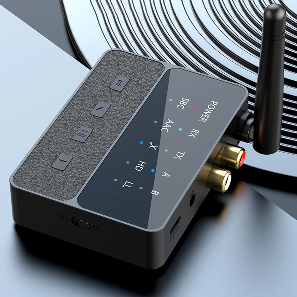 Bluetooth-Compatible 5.3 Wireless Stereo Receiver Transmitter 2 In 1 HIFI Stereo Adapter Stereo Music Adapter for Speaker TV PC