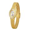 New Watch Female BS Brand Light Luxury Women's Watches Vintage Elegant Small Oval Dial Crystal Quartz Wristwatches Ladies