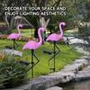 Group Solar Flamingo Light Purple Flamingo Garden Decoration Lamp LED Outdoor Waterproof Ground Lawn Light Patio Walkway Lamp