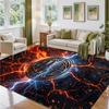 AC Milan Design Crystal Velvet Rug Soft Decorative Mat for Bedroom Entrance