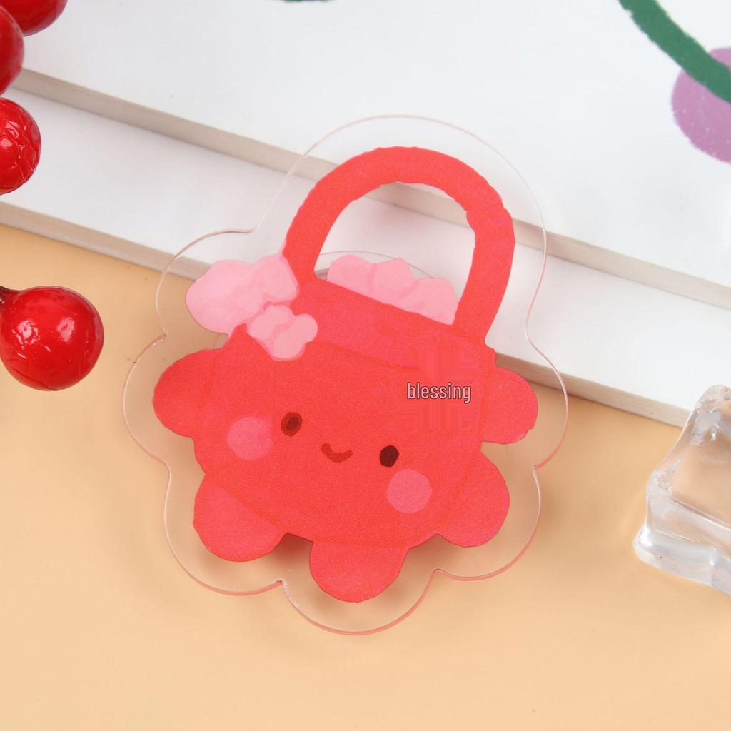 Foldable Anime Cartoon Acrylic Phone Stand with Universal Telescopic Airbag Feature