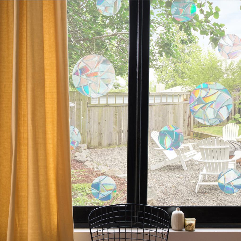 Window Clings Ornaments Set Exquisite Indoor Decorations PVC Glass Sticker Room Adornment Decal Prop Reflective Decals